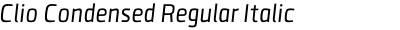 Clio Condensed Regular Italic